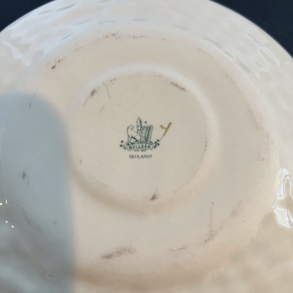 Lovely Belleek Enchanted Holly Christmas Cup and Saucer | eBay Vintage Christmas Belleek Enchanted Holly Cup and Saucer  Rare